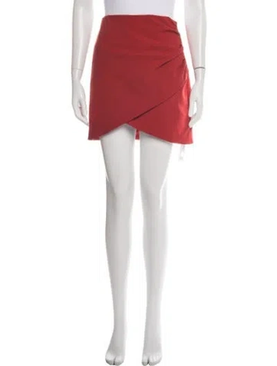 Pre-owned Alice And Olivia Mini Skirt In Red