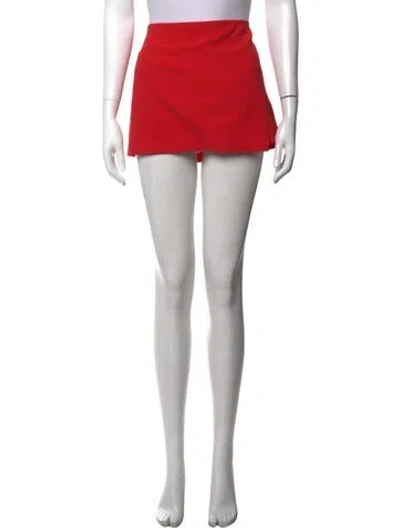 Pre-owned Alice And Olivia Mini Skirt In Red