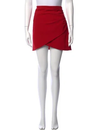 Pre-owned Alice And Olivia Mini Skirt In Red