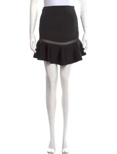 Pre-owned Alice And Olivia Mini Skirt W/ Tags In Black