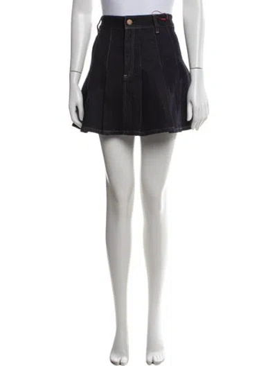 Pre-owned Alice And Olivia Mini Skirt W/ Tags In Black