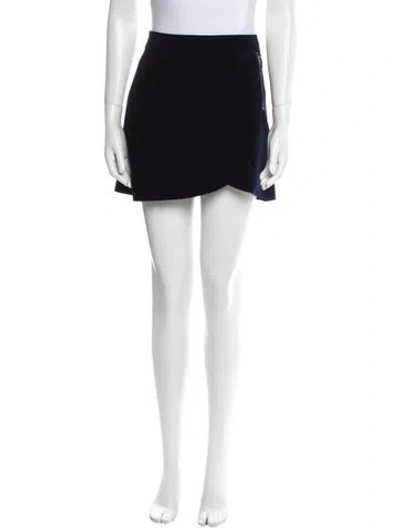 Pre-owned Alice And Olivia Mini Skirt W/ Tags In Blue