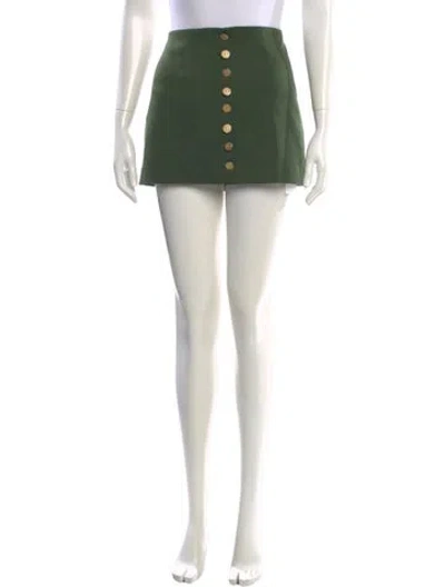 Pre-owned Alice And Olivia Mini Skirt W/ Tags In Green