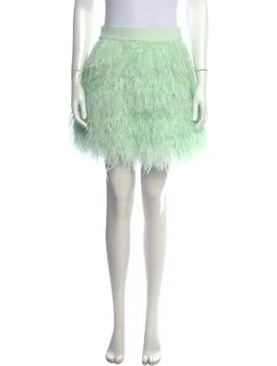 Pre-owned Alice And Olivia Mini Skirt W/ Tags In Green