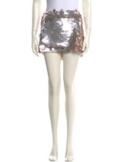Pre-owned Alice And Olivia Mini Skirt W/ Tags In Neutral