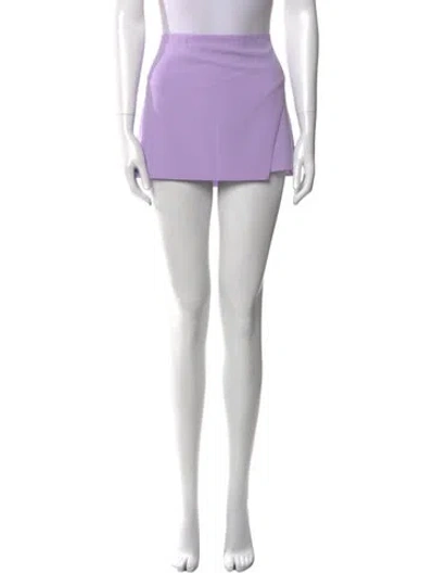 Pre-owned Alice And Olivia Mini Skirt W/ Tags In Purple