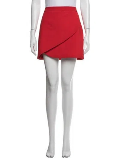 Pre-owned Alice And Olivia Mini Skirt W/ Tags In Red