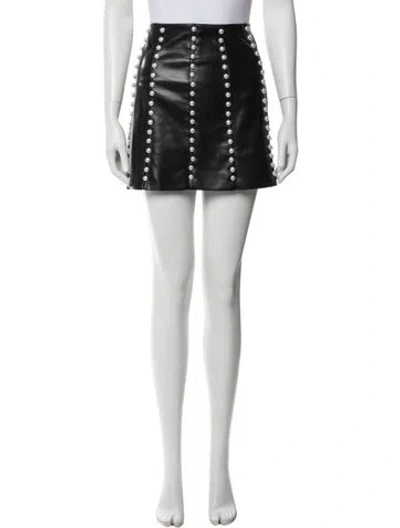 Pre-owned Alice And Olivia Mini Skirt In White