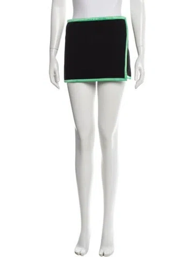Pre-owned Alice And Olivia Mini Skirt In White