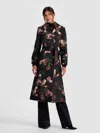 Alice And Olivia Mirena Wrap Coat In Multi