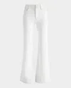 Alice And Olivia Missa High-rise Wide-leg Jeans In Off White