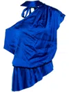 Alice And Olivia Mitsuko Top In Blue