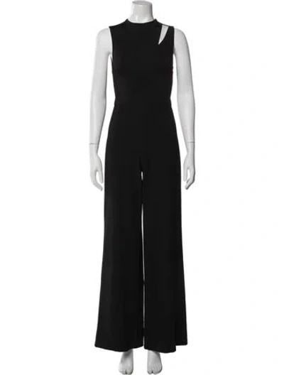 Pre-owned Alice And Olivia Mock Neck Jumpsuit In Blue
