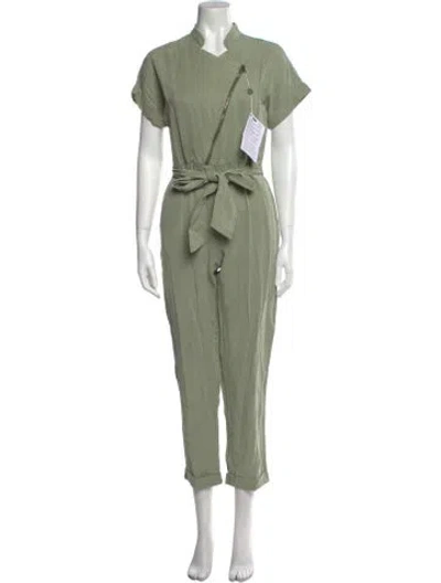 Pre-owned Alice And Olivia Mock Neck Jumpsuit W/ Tags In Green