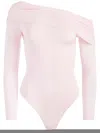 Alice And Olivia Mollie Convertible Bodysuit In Pink