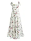 Alice And Olivia Alice + Olivia Monnie Cotton Long Dress In White