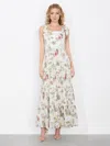 Alice And Olivia Alice + Olivia Monnie Cotton Long Dress In Sweet Nothings