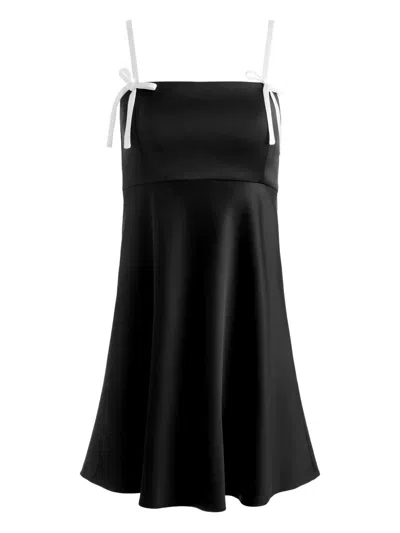 Alice And Olivia Morgan Bow-detail Mini Dress