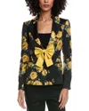 Alice And Olivia Mya Blazer In Green