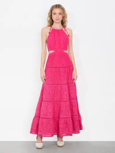 Alice And Olivia Myrtice Maxi Dress In Pink