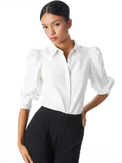 ALICE AND OLIVIA NADINE VEGAN TOP