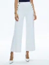 Alice And Olivia Narin High Rise Wide Leg Jeans In Off White In Off White