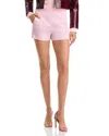 Alice And Olivia Narin High Rise Shorts In Shell Pink