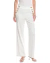 Alice And Olivia Narin High-rise Buttoned Pants In White