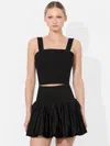 Alice And Olivia Natalia Linen Lace Up Top