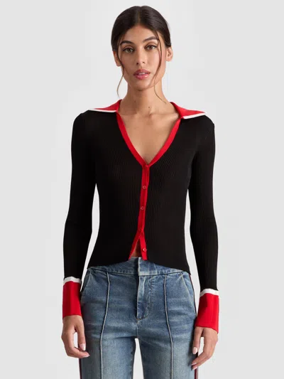 Alice And Olivia Nealie Cardigan In Multi