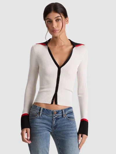 Alice And Olivia Nealie Cardigan In Multi