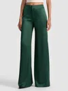 Alice And Olivia Nessi High Rise Pants In Green
