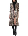 Alice And Olivia Nevada Trench Coat In Multi