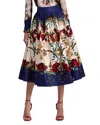 Alice And Olivia Nilda Voluminous Skirt In Multi