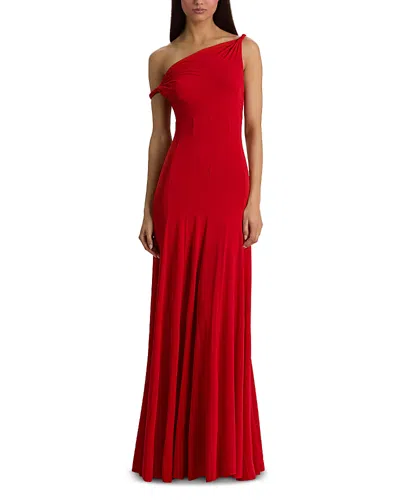 Alice And Olivia Noelia Twist-detail Maxi Dress In Red