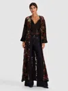 Alice And Olivia Nomi Maxi Kimono In Multi