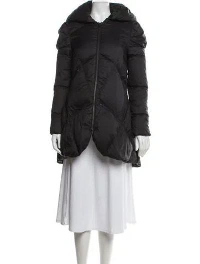 Pre-owned Alice And Olivia Nylon Down Jacket In Black
