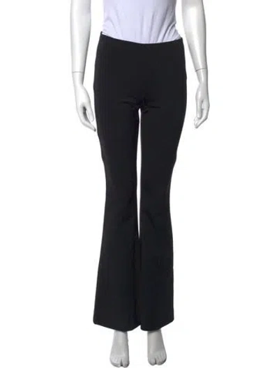 Pre-owned Alice And Olivia Nylon Flared Pants In Black