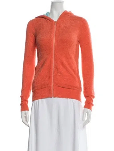 Pre-owned Alice And Olivia Nylon Jacket In Orange