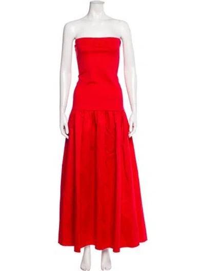 Pre-owned Alice And Olivia Nylon Long Dress In Red