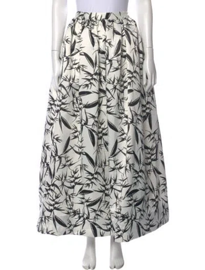 Pre-owned Alice And Olivia Nylon Long Skirt In White