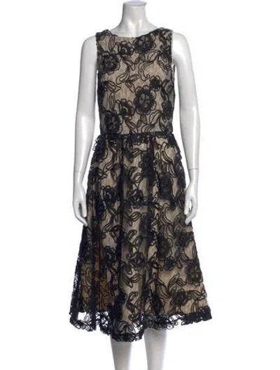 Pre-owned Alice And Olivia Nylon Midi Length Dress In Neutral