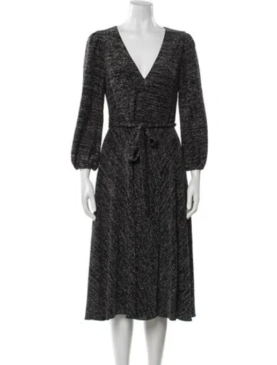 Pre-owned Alice And Olivia Nylon Midi Length Dress W/ Tags In Gray