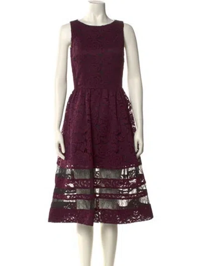Pre-owned Alice And Olivia Nylon Midi Length Dress W/ Tags In Purple