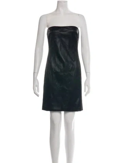 Pre-owned Alice And Olivia Nylon Mini Dress W/ Tags In Black