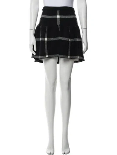 Pre-owned Alice And Olivia Nylon Mini Skirt In Black