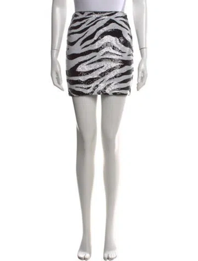 Pre-owned Alice And Olivia Nylon Mini Skirt In Black
