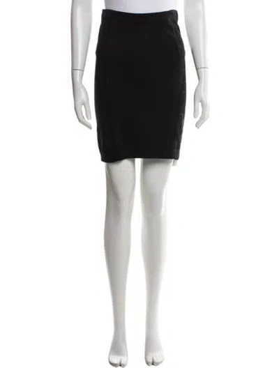 Pre-owned Alice And Olivia Nylon Mini Skirt In Black
