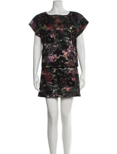 Pre-owned Alice And Olivia Nylon Printed Skirt Set In Multi