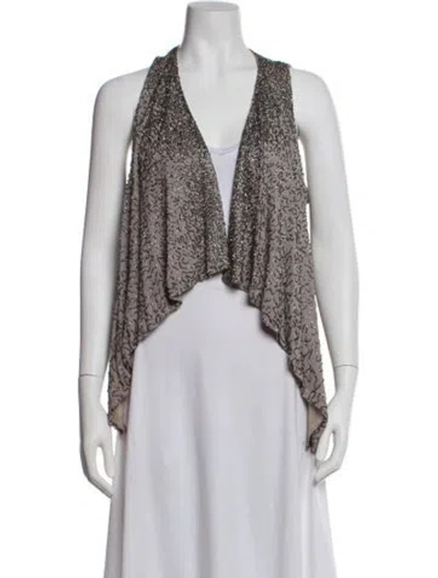 Pre-owned Alice And Olivia Nylon Vest In Neutral